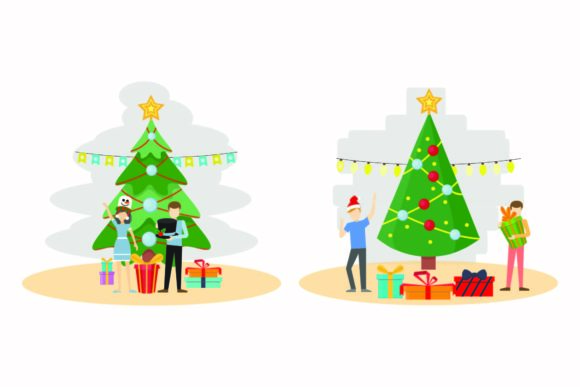 Christmas Decoration Seasonal Vector Set for Blog and Web Design