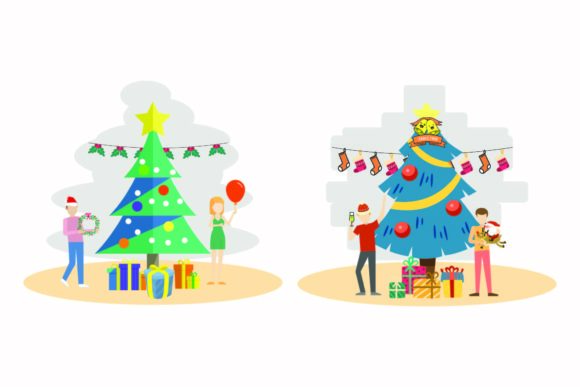 Christmas Ornament Decoration Vector Set for Cricut and Handmade Projects