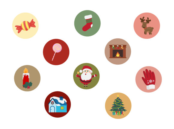 Christmas Santa Claus Icon Vector Bundle for Cricut & Handmade Projects