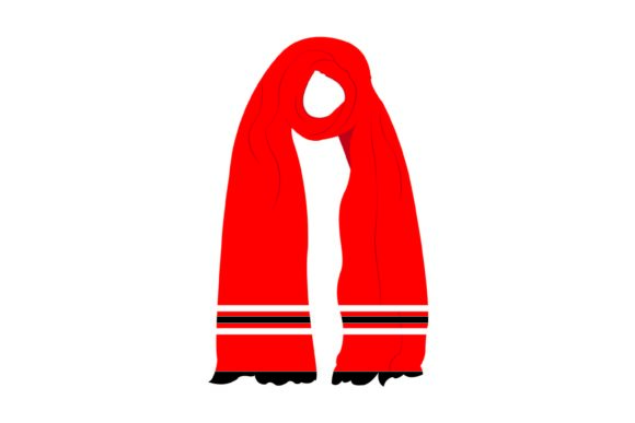 Christmas Scarves 043: A Versatile Illustration for Digital Selling