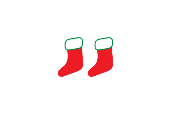 Christmas Stocking Asset Illustration for Creative Projects