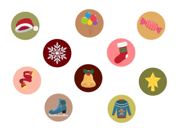 Christmas Sweater Icon Vector Bundle for Local Business Branding