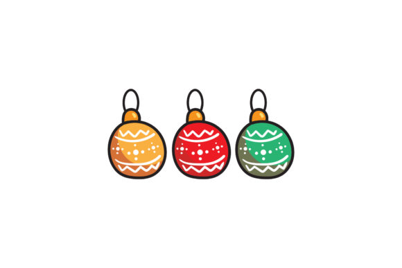 Christmas Tree Decoration Asset Vector for Illustrations
