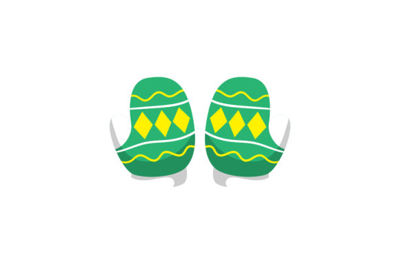 Christmas Winter Gloves Vector Assets for Branding and Illustrations