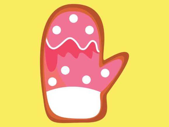 Illustration Christmas Cookies Glove for Blog and Website Design