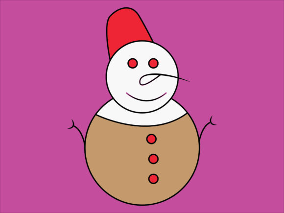Illustration Christmas Snowman Clothes for Branding and Design